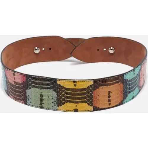 Pre-owned Belts, female, , Size: ONE SIZE Pre-owned Fabric belts - Fendi Vintage - Modalova