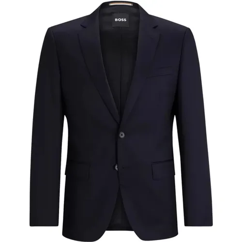 Formal Blazers, male, , Size: S 100% Wool Vest - Boss - Modalova