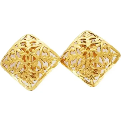 Pre-owned Jewellery, female, , Size: ONE SIZE Pre-owned Metal earrings - Chanel Vintage - Modalova