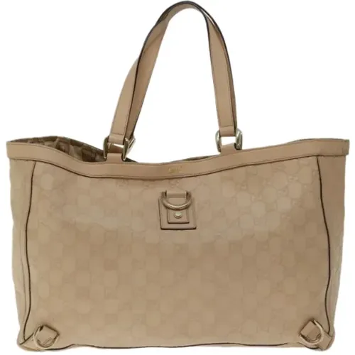 Pre-owned Tote Bags, female, , Size: ONE SIZE Pre-owned Canvas gucci-bags - Gucci Vintage - Modalova