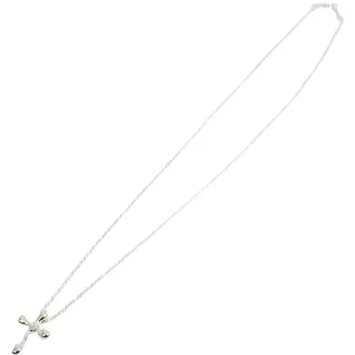 Pre-owned Jewellery, female, , Size: ONE SIZE Pre-owned Silver necklaces - Tiffany & Co. Pre-owned - Modalova