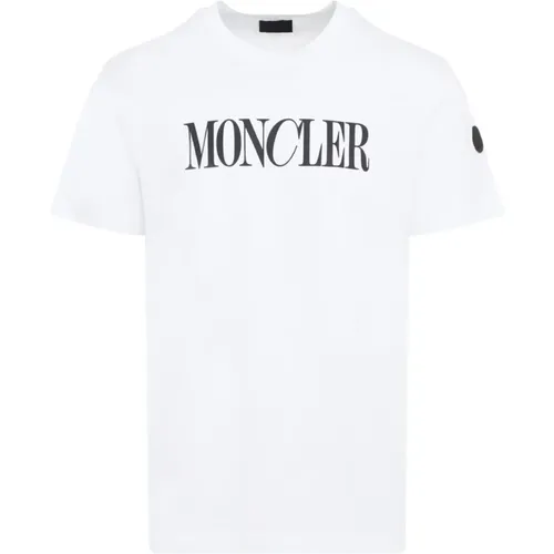 Short Sleeve T-Shirt , male, Sizes: L, S - Moncler - Modalova