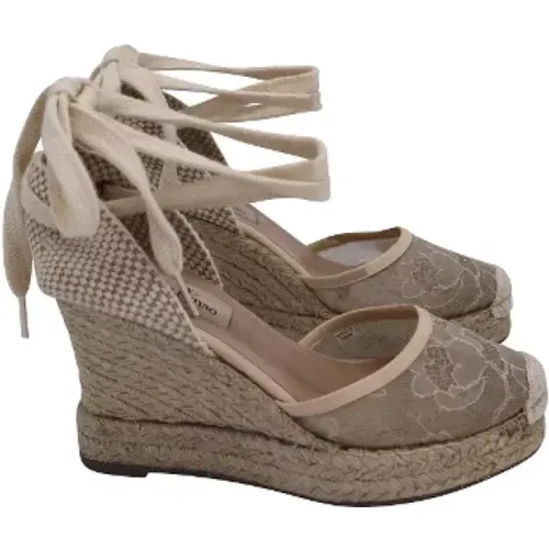 Pre-owned Lace sandals , female, Sizes: 2 UK - Valentino Vintage - Modalova