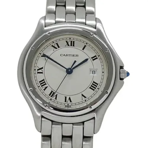 Pre-owned Stainless Steel watches , male, Sizes: ONE SIZE - Cartier Vintage - Modalova