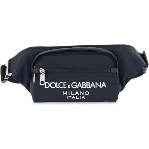 Nylon Beltpack Tasche mit Logo , Herren, Größe: ONE Size - Dolce & Gabbana - Modalova