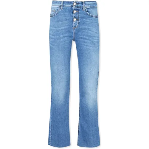 Nachhaltige Denim Cropped Jeans , Damen, Größe: W27 - Liu Jo - Modalova