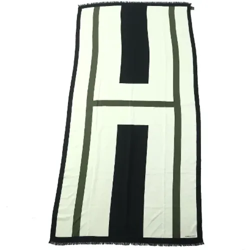 Pre-owned Scarves, female, , Size: ONE SIZE Pre-owned Fabric scarves - Hermès Vintage - Modalova