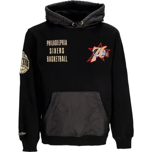 Hoodies, male, , Size: M NBA Team Vintage Logo Hoodie - Mitchell & Ness - Modalova