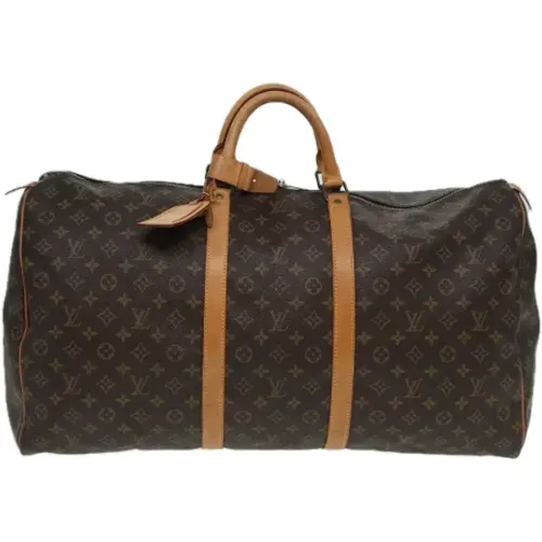 Pre-owned Weekend Bags, female, , Size: ONE SIZE Pre-owned Canvas travel-bags - Louis Vuitton Vintage - Modalova