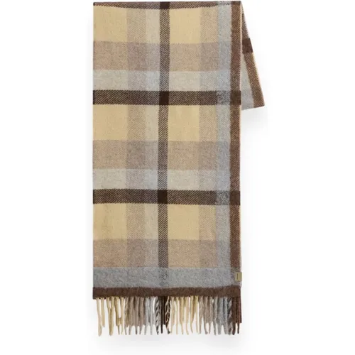 Winter Scarves, female, , Size: ONE SIZE Needle Punch Check Scarf - Woolrich - Modalova