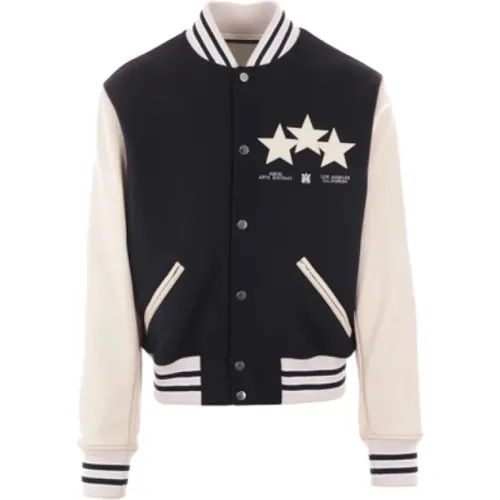 Bomber Jackets, male, , Size: M Varsity Coat with Logo Embroidery - Amiri - Modalova