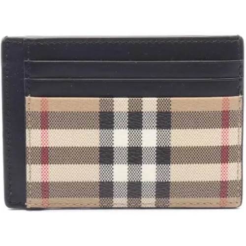 Pre-owned Wallets, male, , Size: ONE SIZE Pre-owned Canvas wallets - Burberry Vintage - Modalova