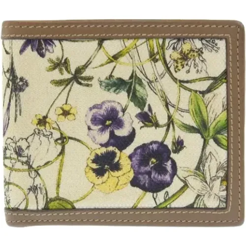 Pre-owned Wallets, female, , Size: ONE SIZE Pre-owned Canvas wallets - Gucci Vintage - Modalova