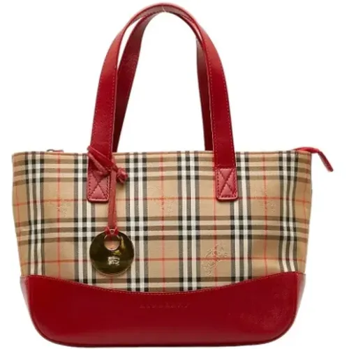 Pre-owned Tote Bags, female, , Size: ONE SIZE Pre-owned Fabric handbags - Burberry Vintage - Modalova