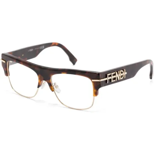 Fe50095U 055 Optical Frame , male, Sizes: 53 MM - Fendi - Modalova