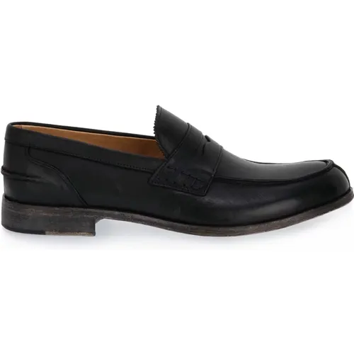 Weiche Schwarze Stilvolle Schuhe , Herren, Größe: 44 EU - Exton - Modalova