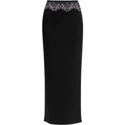 Long Straight Line Skirt with Side Slit , female, Sizes: S, 2XS - Christopher Esber - Modalova