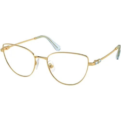 Glasses, unisex, , Size: ONE SIZE Elegant Metal Frame with Strass Detail - Swarovski - Modalova