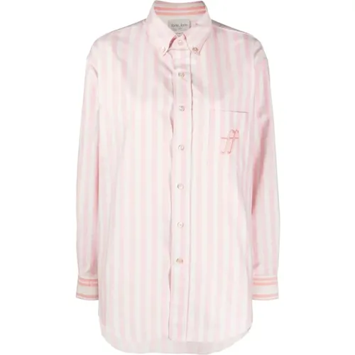 Oxford stripe shirt , female, Sizes: XL, L - Forte Forte - Modalova