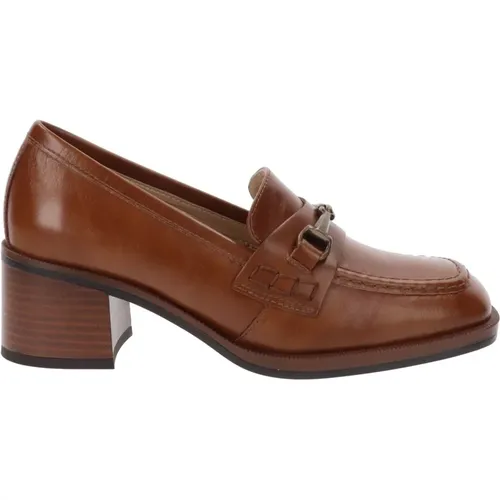 Leather Women Heeled Shoes , female, Sizes: 7 UK, 3 UK, 6 UK, 5 UK - Nerogiardini - Modalova