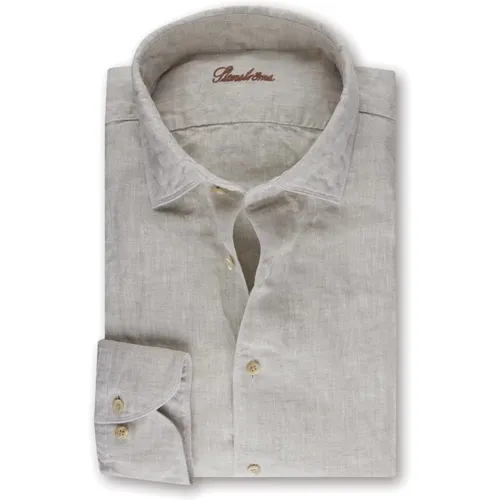 Linen Casual Shirt , male, Sizes: L, 2XL, M, XL - Stenströms - Modalova