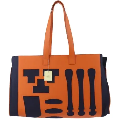 Pre-owned Tote Bags, female, , Size: ONE SIZE Pre-owned Leather shoulder-bags - Hermès Vintage - Modalova