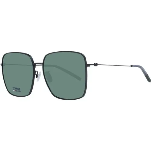 Sunglasses, unisex, , Size: ONE SIZE Green Lens Metal Frame Sunglasses - Tommy Hilfiger - Modalova