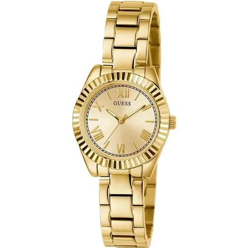 Watches, female, , Size: ONE SIZE Gold Mini Luna Women's Watch - Guess - Modalova