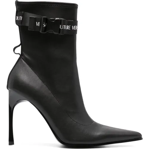 Schwarze Damen Stiefeletten Aw23 - Versace Jeans Couture - Modalova