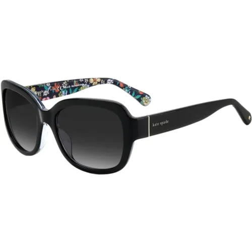 Schwarze Acetat-Sonnenbrille für Frauen - Kate Spade - Modalova