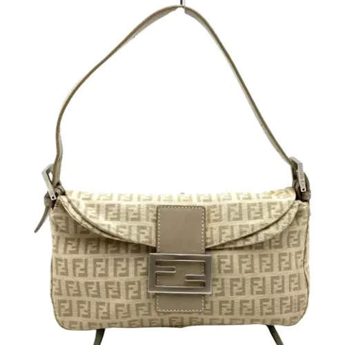 Pre-owned Shoulder Bags, female, , Size: ONE SIZE Pre-owned Canvas fendi-bags - Fendi Vintage - Modalova