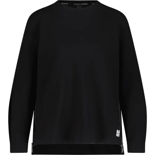 Jersey Sweatshirt with Zippers , female, Sizes: XS - Marc Cain - Modalova