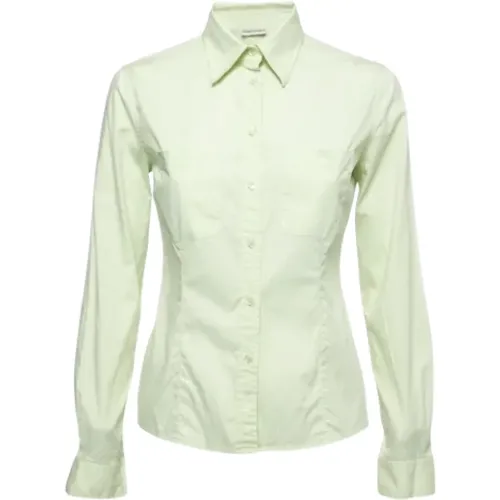 Pre-owned Shirts & Blouses, female, , Size: M Pre-owned Cotton tops - Armani Pre-owned - Modalova