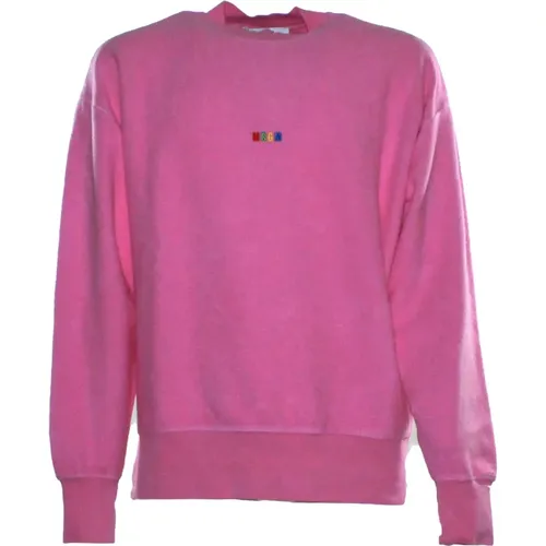 Baumwolle Logo Pullover Rundhals - MSGM - Modalova