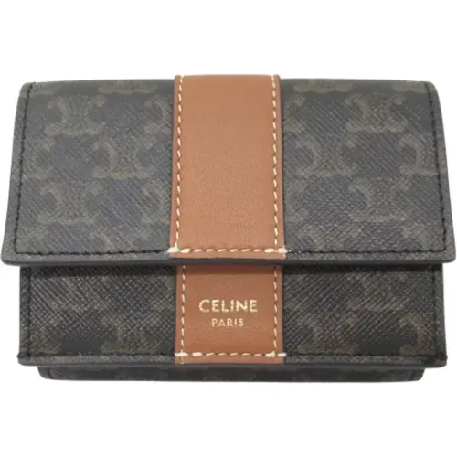 Pre-owned Wallets, female, , Size: ONE SIZE Pre-owned Leather wallets - Celine Vintage - Modalova