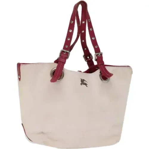 Pre-owned Tote Bags, female, , Size: ONE SIZE Pre-owned Canvas shoulder-bags - Burberry Vintage - Modalova