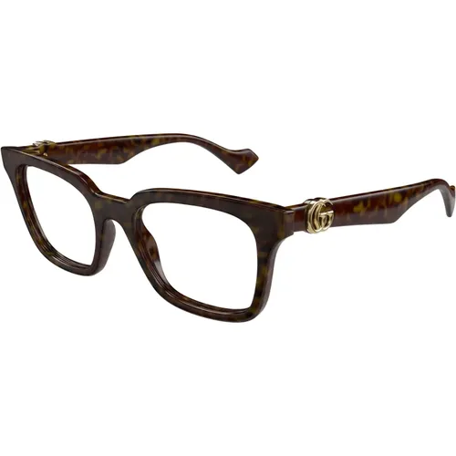 Stilvolle Brille in Schwarz , Damen, Größe: 51 MM - Gucci - Modalova