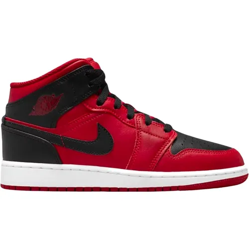 Limitierte Auflage Air Jordan 1 Mid Reverse Bred , Herren, Größe: 42 1/2 EU - Nike - Modalova