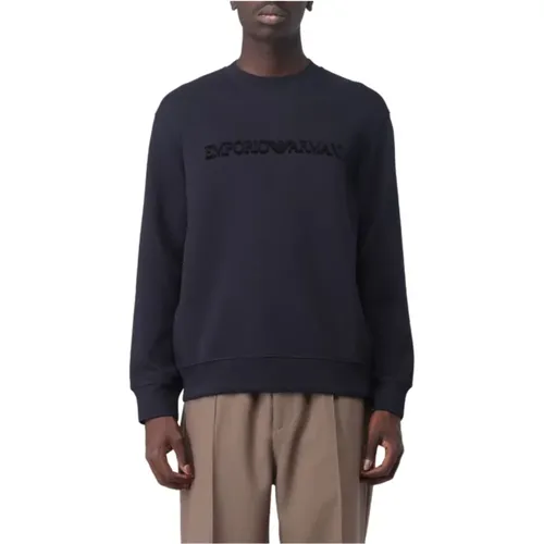 Casual Sweatshirt , male, Sizes: M, L - Emporio Armani - Modalova
