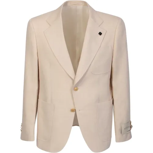 Single-Breasted Jacket , male, Sizes: S, L, M - Lardini - Modalova