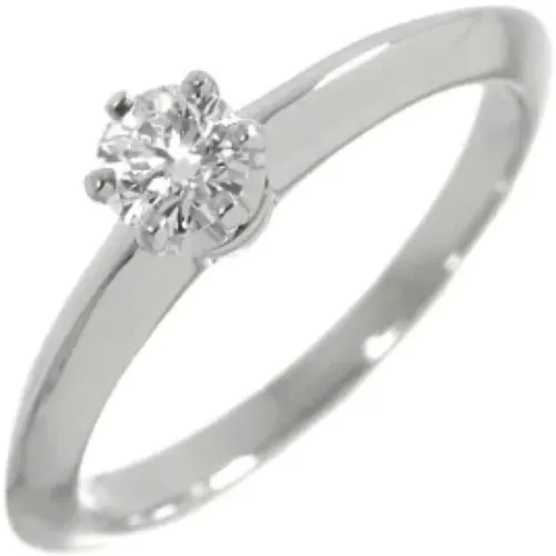 Pre-owned Jewellery, female, , Size: ONE SIZE Pre-owned Platinum rings - Tiffany & Co. Pre-owned - Modalova