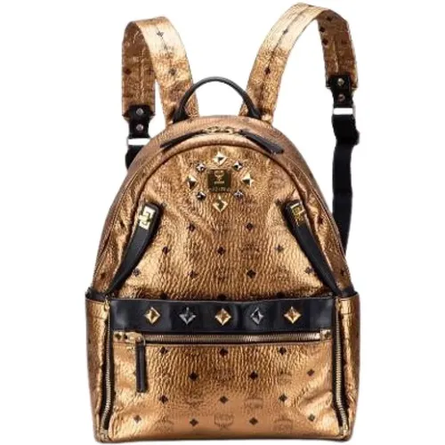 Pre-owned Backpacks, female, , Size: ONE SIZE Pre-owned Canvas Backpack - MCM Pre-owned - Modalova