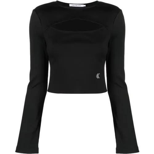 Schwarze Pullover für Männer , Damen, Größe: M - Calvin Klein Jeans - Modalova