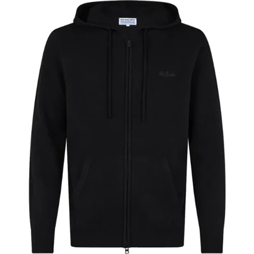 Zip-throughs, male, , Size: M Lamb Wool Hooded Sweater - MC2 Saint Barth - Modalova