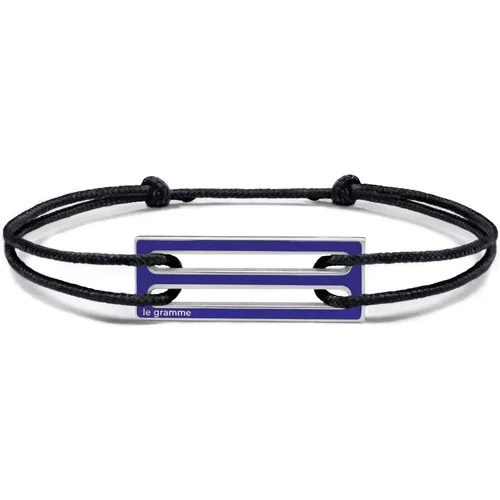 Bracelets, unisex, , Size: ONE SIZE Royal Lacquered Cord Bracelet 2,5g - Le Gramme - Modalova