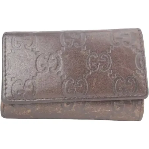 Pre-owned Wallets, female, , Size: ONE SIZE Vintage Leather Key-holders - Gucci Vintage - Modalova