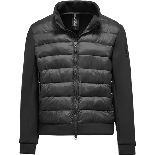 Men`s Bimaterial Jacket with Neoprene and Nylon Ripstop , male, Sizes: M, L - BomBoogie - Modalova