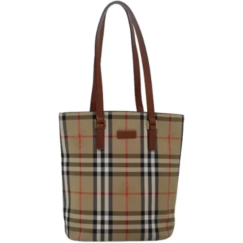 Pre-owned Canvas shoulder-bags , female, Sizes: ONE SIZE - Burberry Vintage - Modalova