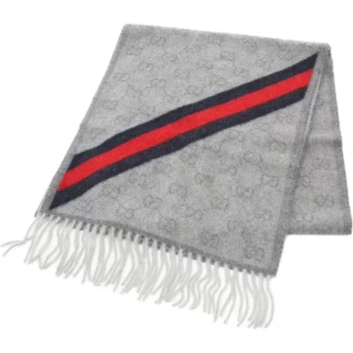 Pre-owned Scarves, male, , Size: ONE SIZE Pre-owned Canvas scarves - Gucci Vintage - Modalova