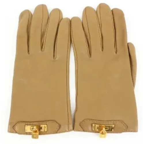 Pre-owned Accessories, female, , Size: ONE SIZE Pre-owned Leather gloves - Hermès Vintage - Modalova